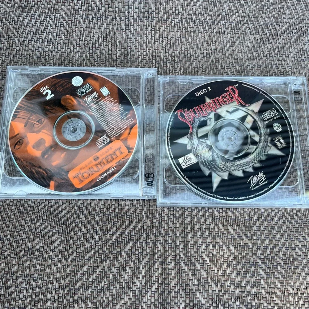 Planescape Torment Soulbringer PC Big Box Dual Jewel AD&D RPG Windows 95 98